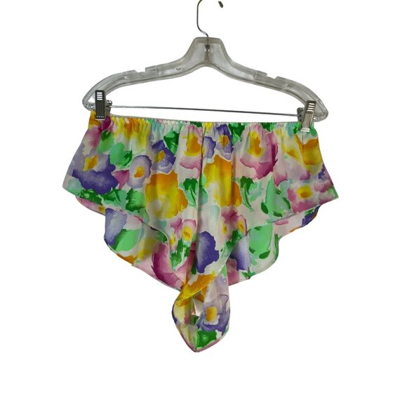 Vintage Victoria's Secret Floral‎ Two-Piece Pajama Short Set Large Eighties Rock - Picture 5 of 13